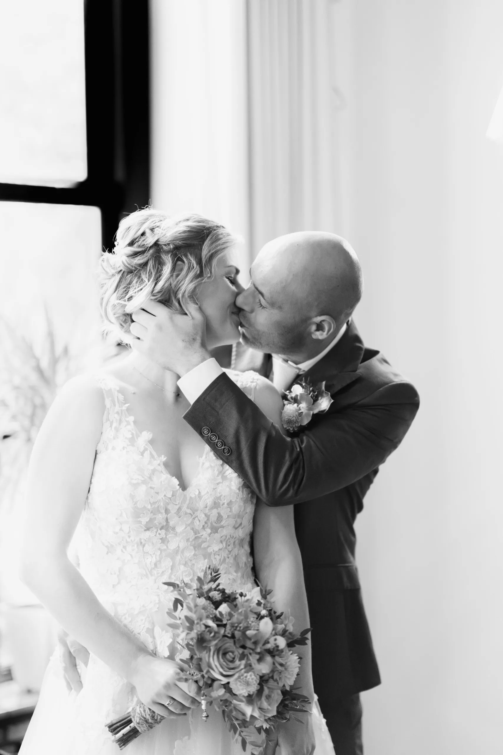 Fotomoment bruidspaar